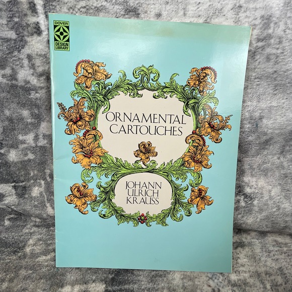 Dover Publications Other - Dover Vtg Johann Ulrich Krauss Ornamental Cartouches Paperback 1988 Baroque Art